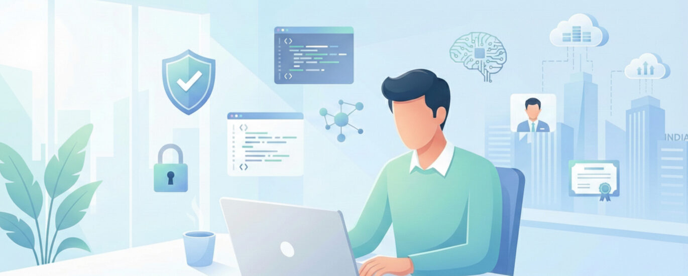 Cyber security intern gaining real-world experience during a summer internship